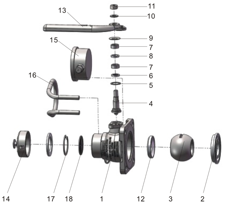 1.5 Full Bore Air Ball Valve 3