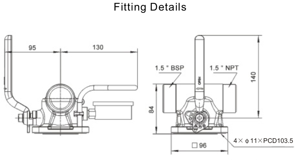 1.5%22 Double Connection Air Ball Valve 2