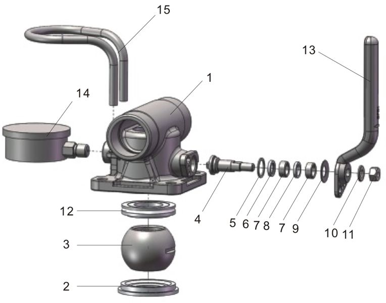 1.5%22 Double Connection Air Ball Valve 3