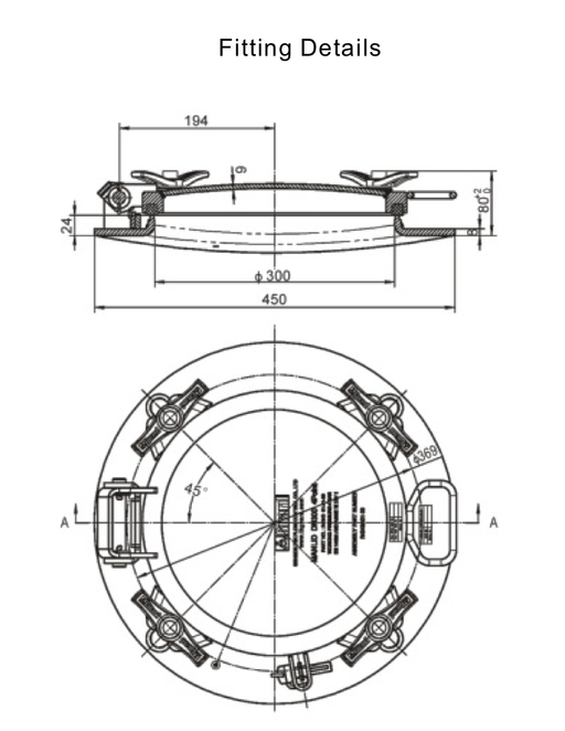 300mm Low Profile Inspection Manlid 2
