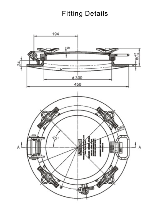 300mm Low Profile Inspection Manlid 2