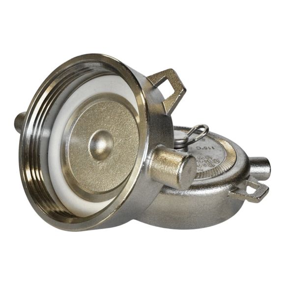 3" DN80 Schmelzsicherungskappe mit ø3 mm Edelstahlgewinde und Dichtung