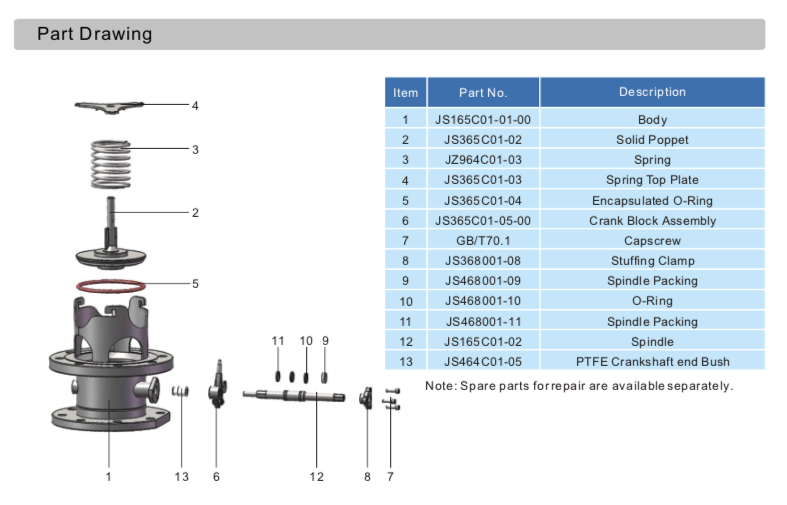 5%22 180 Degrees Foot Valve