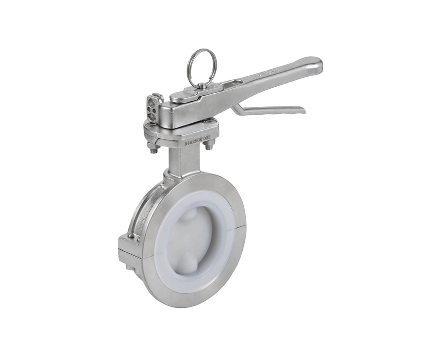 3" Butterfly valve PFA lined