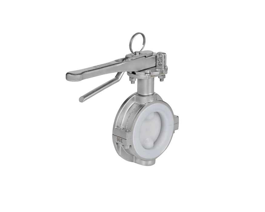 3" Butterfly valve PFA lined