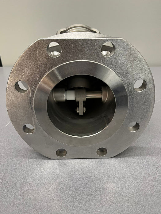 4" 45 ° Clapet de fond en acier inoxydable 316 FEP / joint en silicone