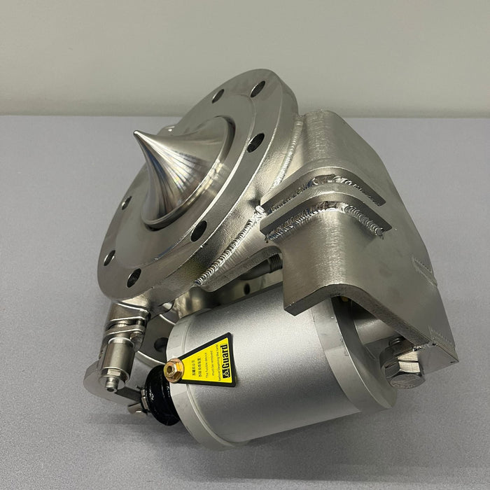 4" 45° Dampfbeheiztes pneumatisches Fußventil, spitzer Ventilkegel