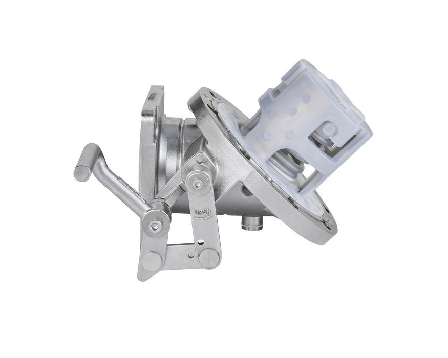 Vanne de pied 3 pouces à 45°, revêtement PFA