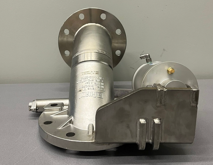 Schnellfluss-4"-90°-Pneumatik-Fußventil
