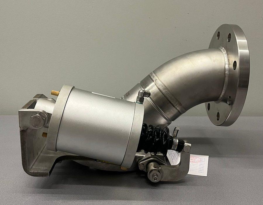 Schnellfluss-4"-90°-Pneumatik-Fußventil