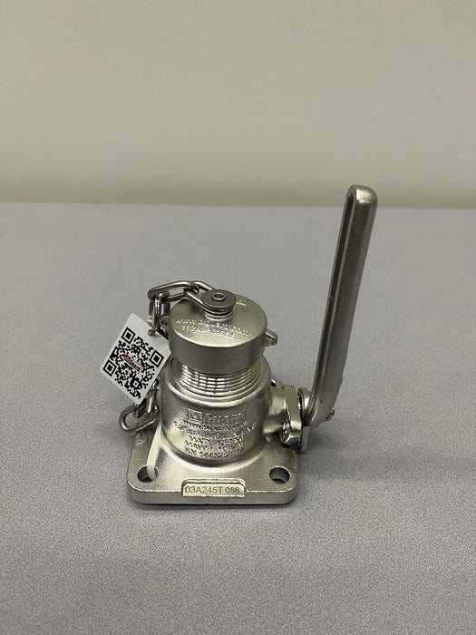 Válvula de bola de entrada de aire BSP de 1,5" en SS 316 NUEVO