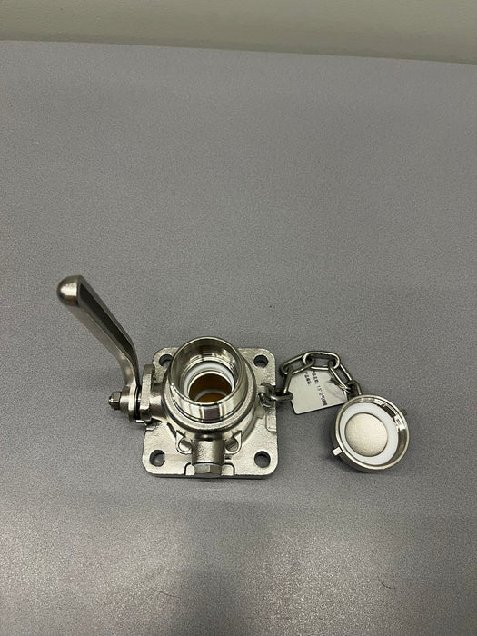 Válvula de bola de entrada de aire BSP de 1,5" en SS 316 NUEVO