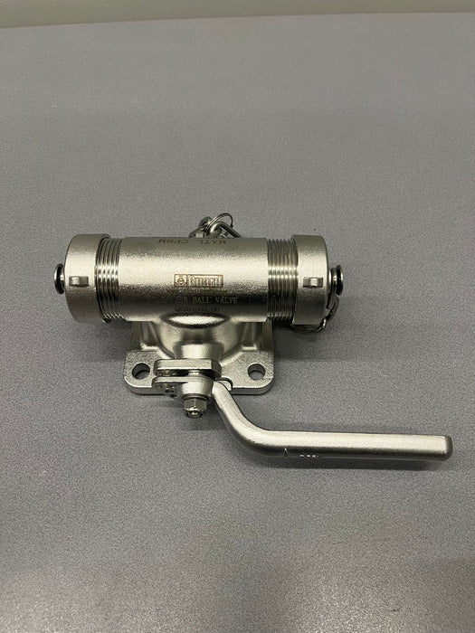 DN40 Doppelanschluss Luftkugelhahn Edelstahl 316 PTFE Dichtung