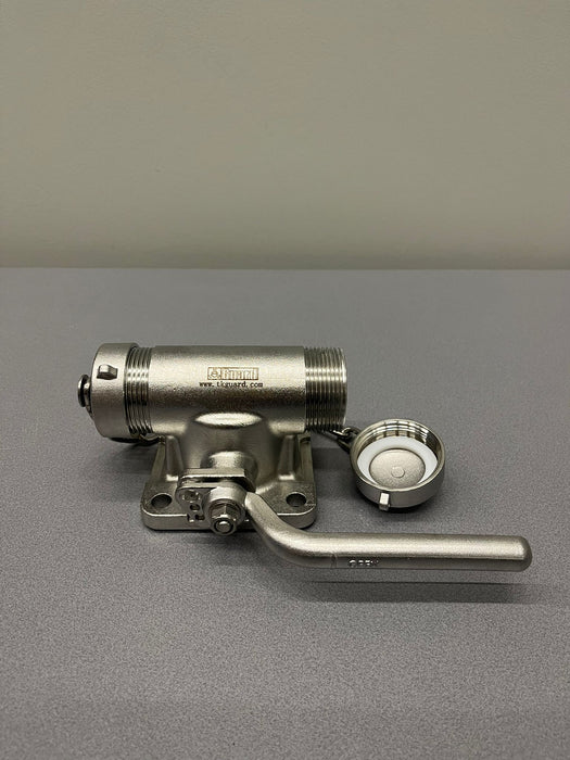 DN40 Doppelanschluss Luftkugelhahn Edelstahl 316 PTFE Dichtung