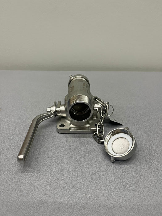 DN40 Doppelanschluss Luftkugelhahn Edelstahl 316 PTFE Dichtung