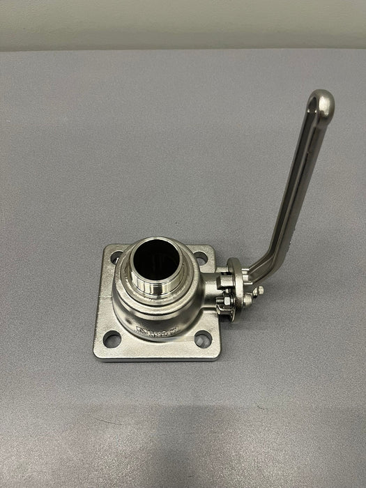 Válvula de bola con brida de 2" a salida BSP de 1,5" - Entrada de aire