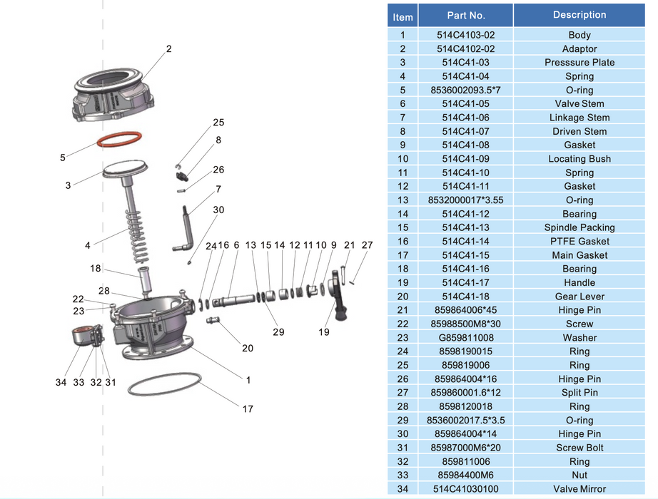 Oil Discharge Valve (With View Mirror)