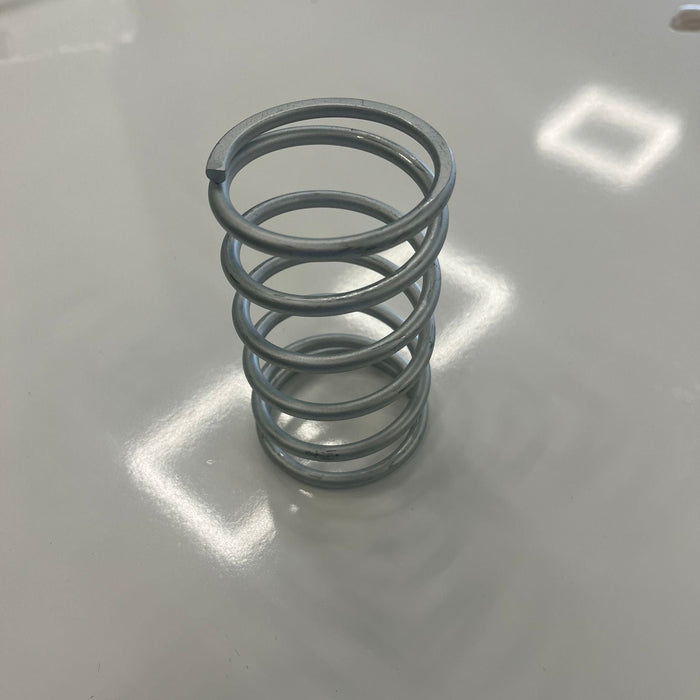 Spring for bottom discharge