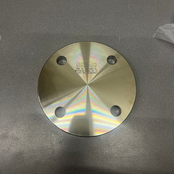 Brida ciega para topdischarge