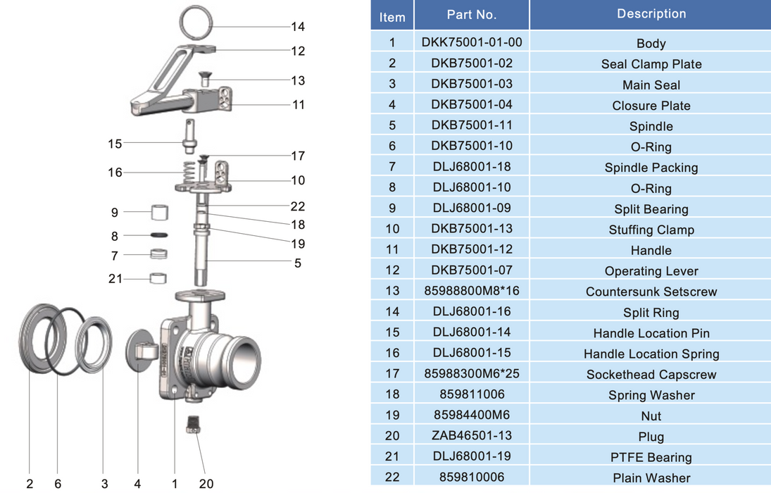 DKK75001-00 PARTS