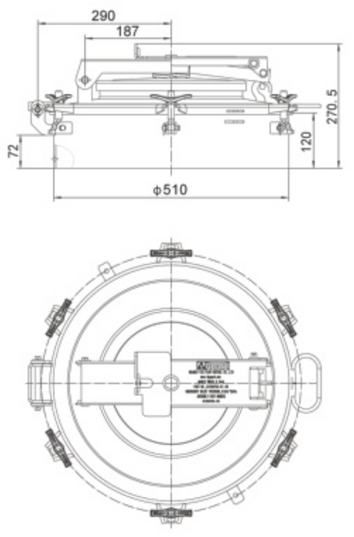 DN500 Explosion-proof Manlid Assembly  Schermafbeelding 2023-12-28 om 12.03.29