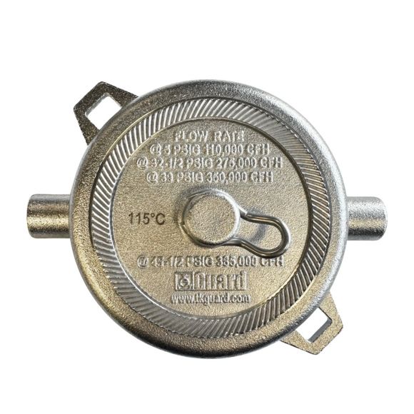 3" DN80 Schmelzsicherungskappe mit ø3 mm Edelstahlgewinde und Dichtung