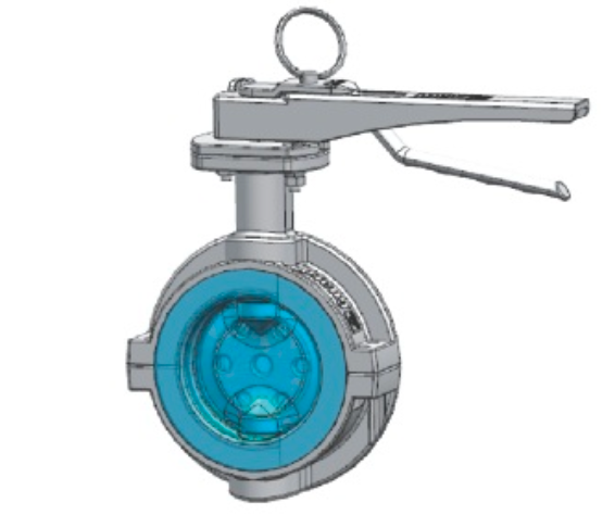 PFA Lined Butterfly valve