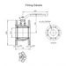 QLFA8005-00 Fitting Details 3%22 Flanged Ball Valve GB