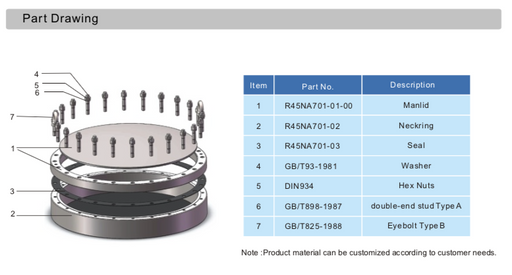 R45NA701-03 Part Drawing