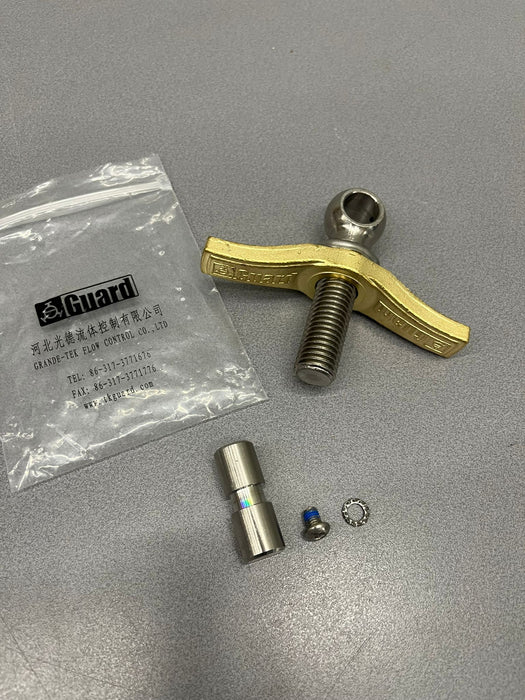 (Knevel) Jeu d'écrous à oreilles (laiton) longs